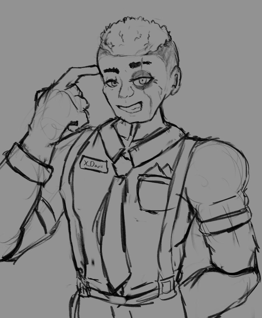 zeebstripes's tweet photo. Working up horror characters based on Equalizer and Fnaf! Both are the same character!!!

#fnaf #fnafoc #originalcharacter #sketch https://t.co/tl8W6DpXVZ