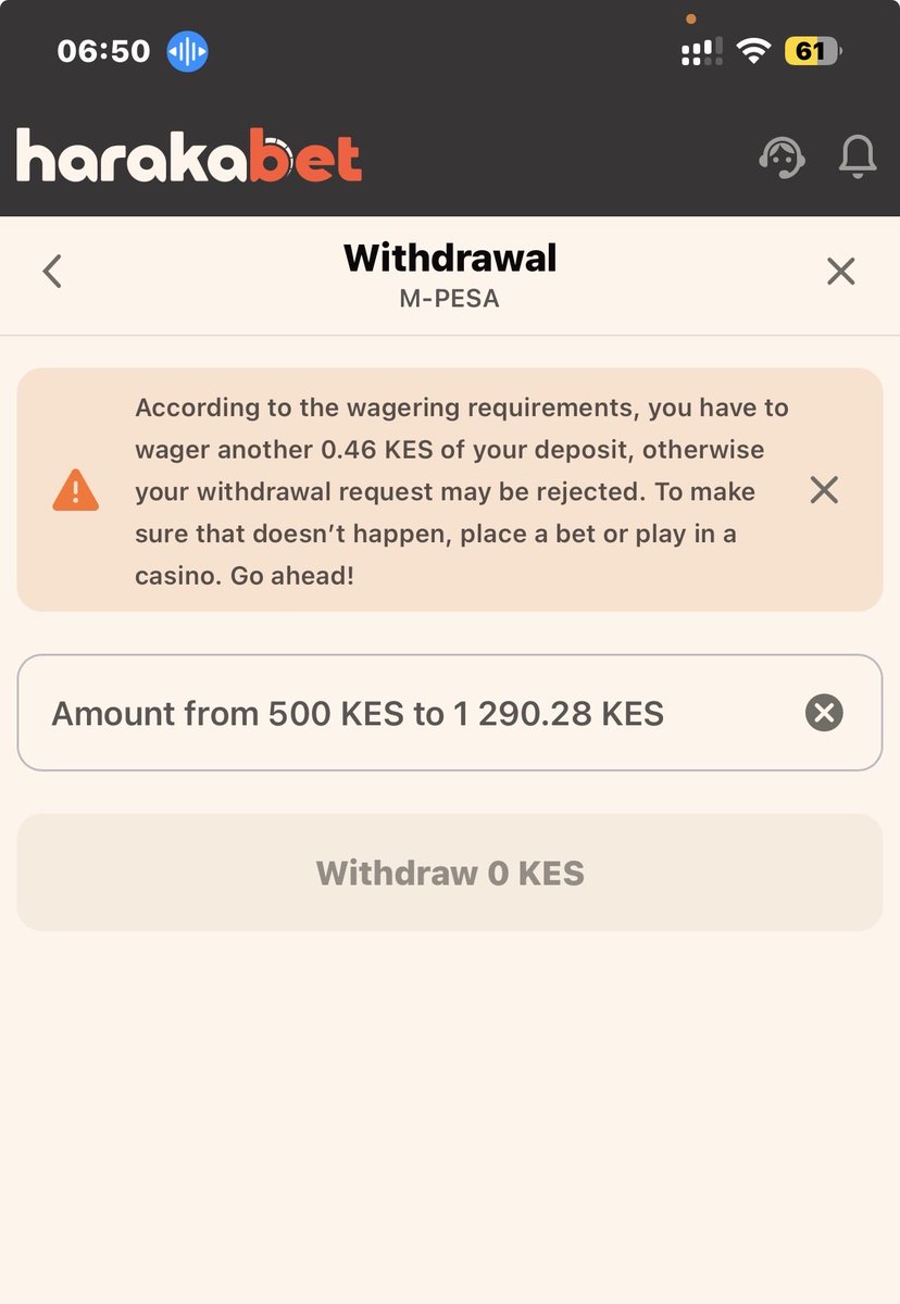 sielye's tweet photo. #harakabet is a scum, you win a bet when you want to withdraw your are told you can’t withdraw not unless you place another bet or place a bet in a casino https://t.co/BDx3O3xqQT