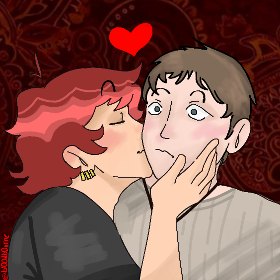 bl00db0urnee's tweet photo. Some art I made for a Stu Macher #yumeshipper !!They are super sweet! Eek! Loved how it turned out, though, it could have been better...

#artmootsㅤ#digitalart #illusration #yumeshiptwt #yumetwt #fanart #shipart #artmootsㅤㅤㅤ https://t.co/Cwwajbfzv5