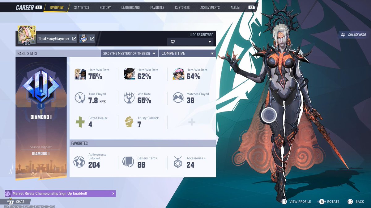 ThatFoxyGaymer's tweet photo. Started playing PC in 7.5 and really struggled in comp in 8 when I switched from controller to m+k, sticking to heroes who I’ve clung too for a while, so this season I decided I’m gonna start vod reviewing my matches, switching up the heroes I play in comp to be more varied https://t.co/4KlnGFVjvy