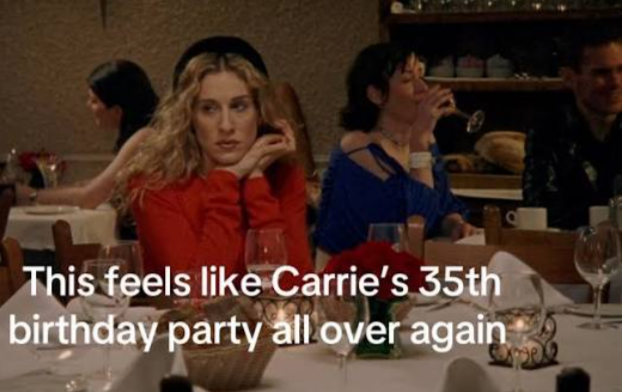moo_manuu's tweet photo. Me sentí como Carrie cuando cumple 35 https://t.co/e1BYfvYeVf