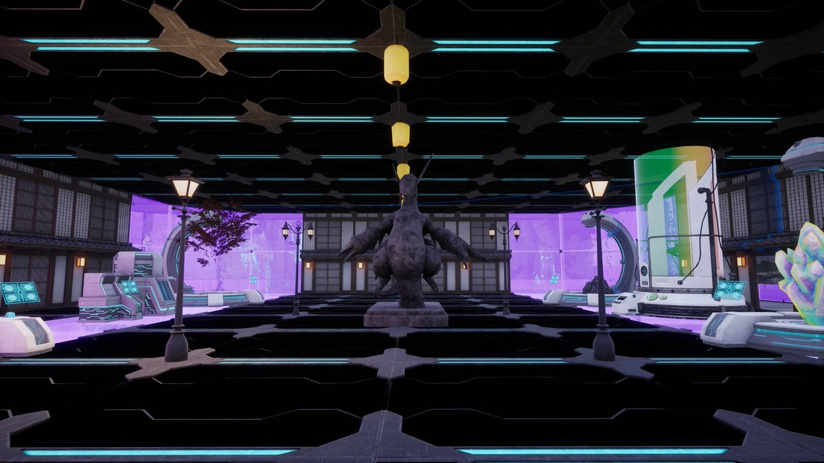 Binky_12_'s tweet photo. Cyber punk Japanese base 🖤🩷 #palworld https://t.co/GESFegvs3Q