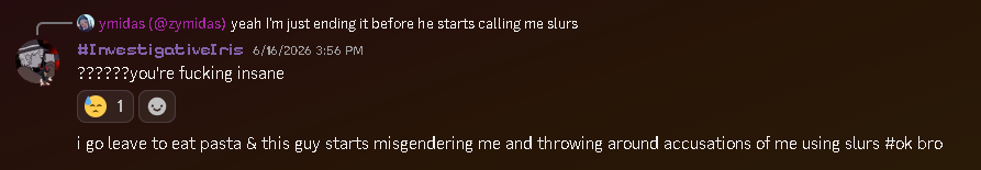 KodaCovers's tweet photo. Okay so you replied to THIS message by my friend showing a gif of her skin being used in the official visualizer for Po-Pi-Po. She is much so an advocate for BUFFING veeronica, not nerfing her, so at zero point would it be "Obvious" like you said that the reply was about Veeronica being nerfed. 

After being told off rightfully, you started making snarky remarks about her not being "smart enough" to understand the joke.

You also go onto twitter and vaguepost about me.

You're a scumbag, Midas. Not to mention how a few weeks ago YOU accused me of using slurs because I was saying 1x shouldn't be able to snipe survivors from half the map. You're a fucking hypocrite.
