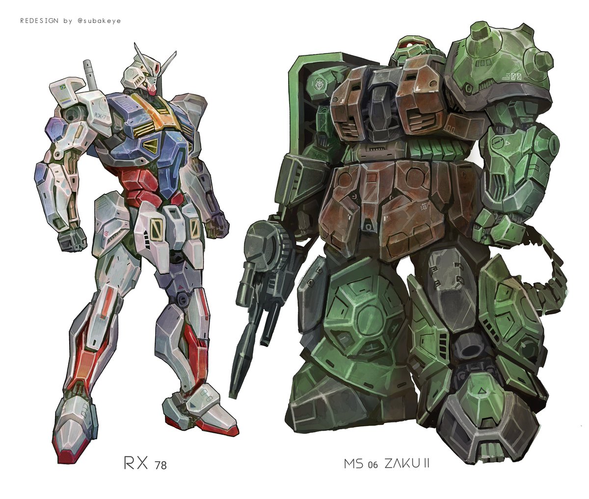 Subakeye's tweet photo. Mobile Suit designs https://t.co/9b5OHb2HAc