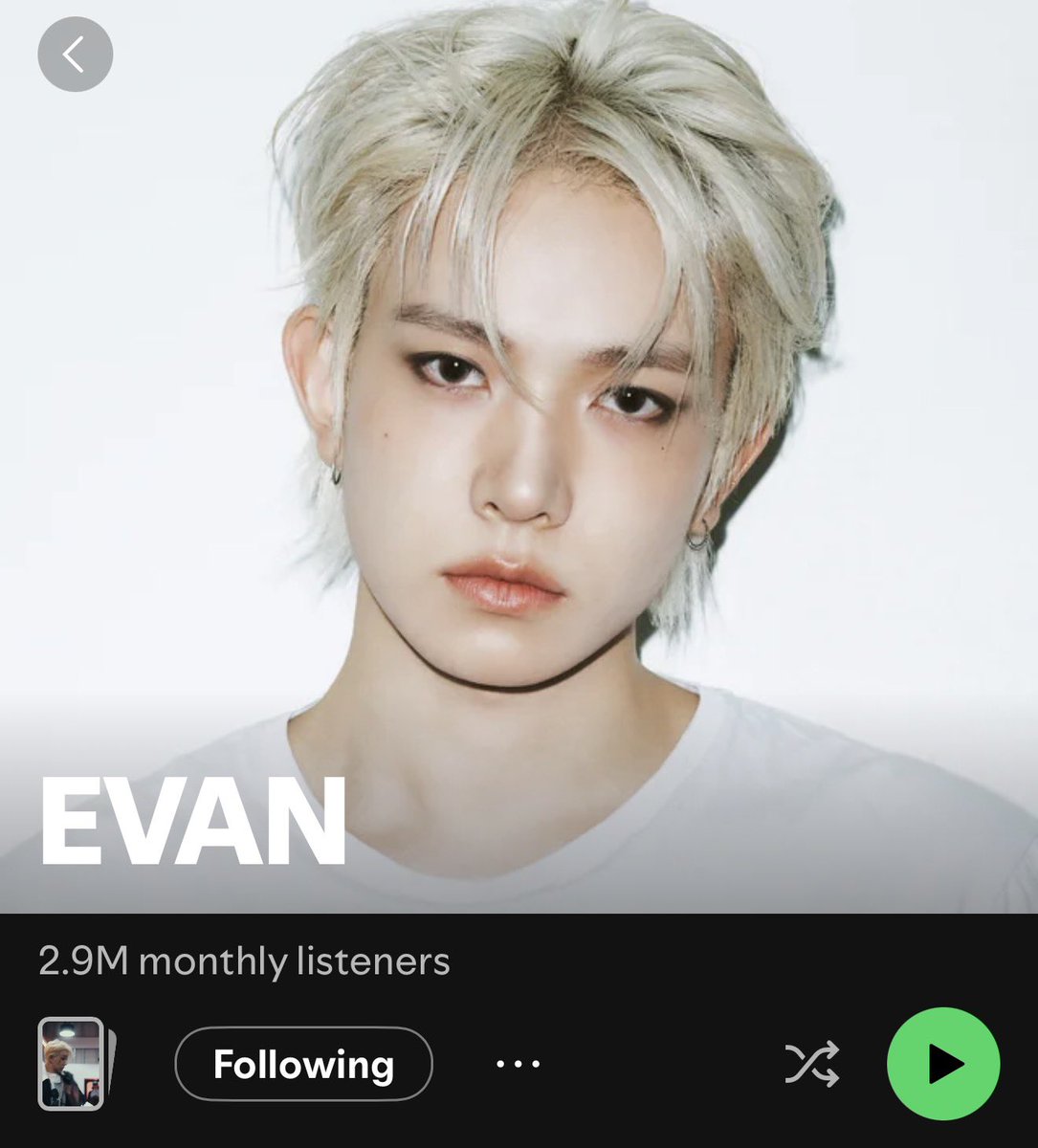 evanstarry's tweet photo. Guys, can we do this? I really want Evan to reach 3 million monthly Spotify listeners by the 22nd of this month. It would be so iconic if he hit 3 million monthly listeners in just one month 🥹 I know we can do it, let’s stream even harder for him https://t.co/OHOOnqwfP0