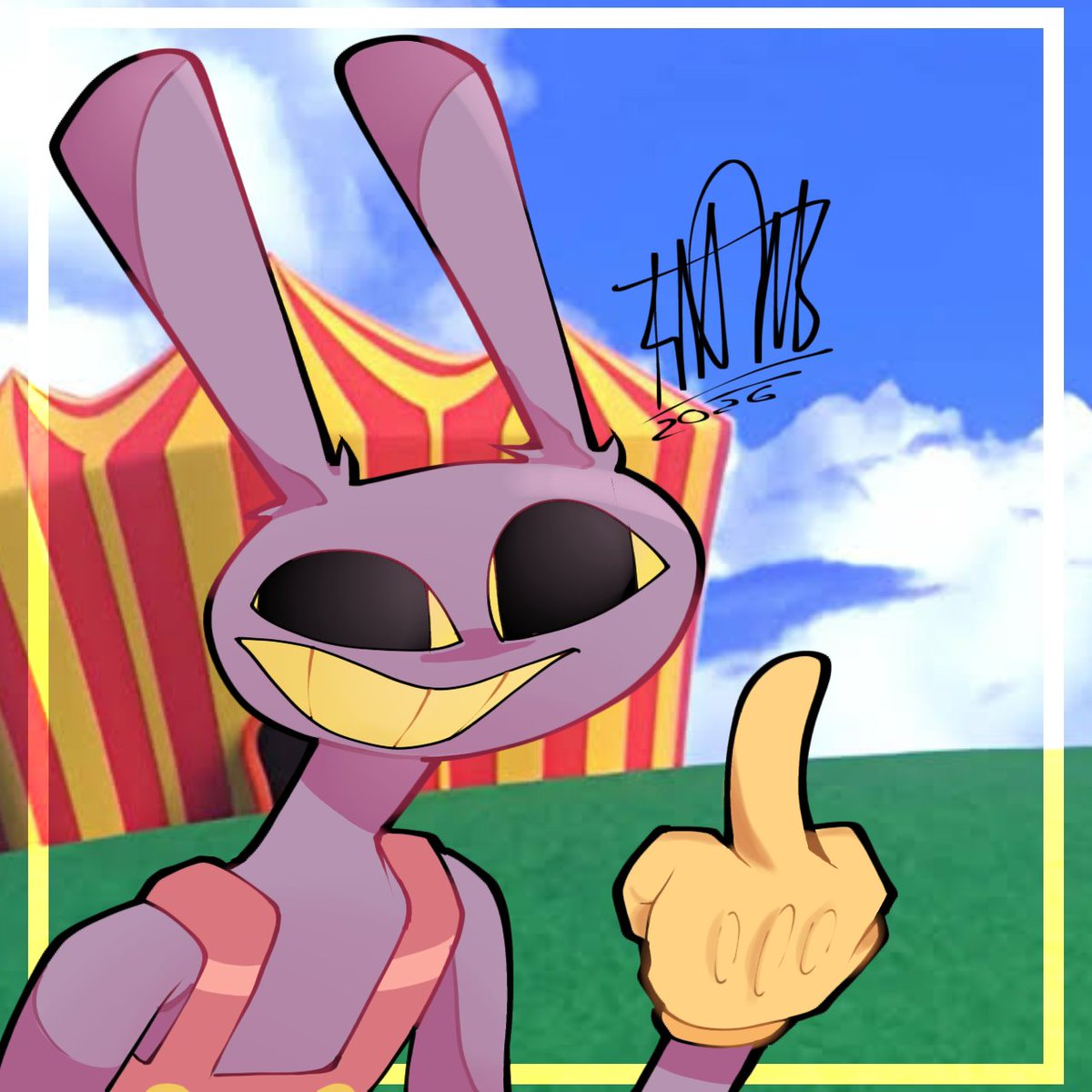 HamsDude_Lo's tweet photo. The fucking rabbit I hate 💥
#tadc #theamazingdigitalcricusfanart 
#fanart #jax https://t.co/lhM5SGHKZv