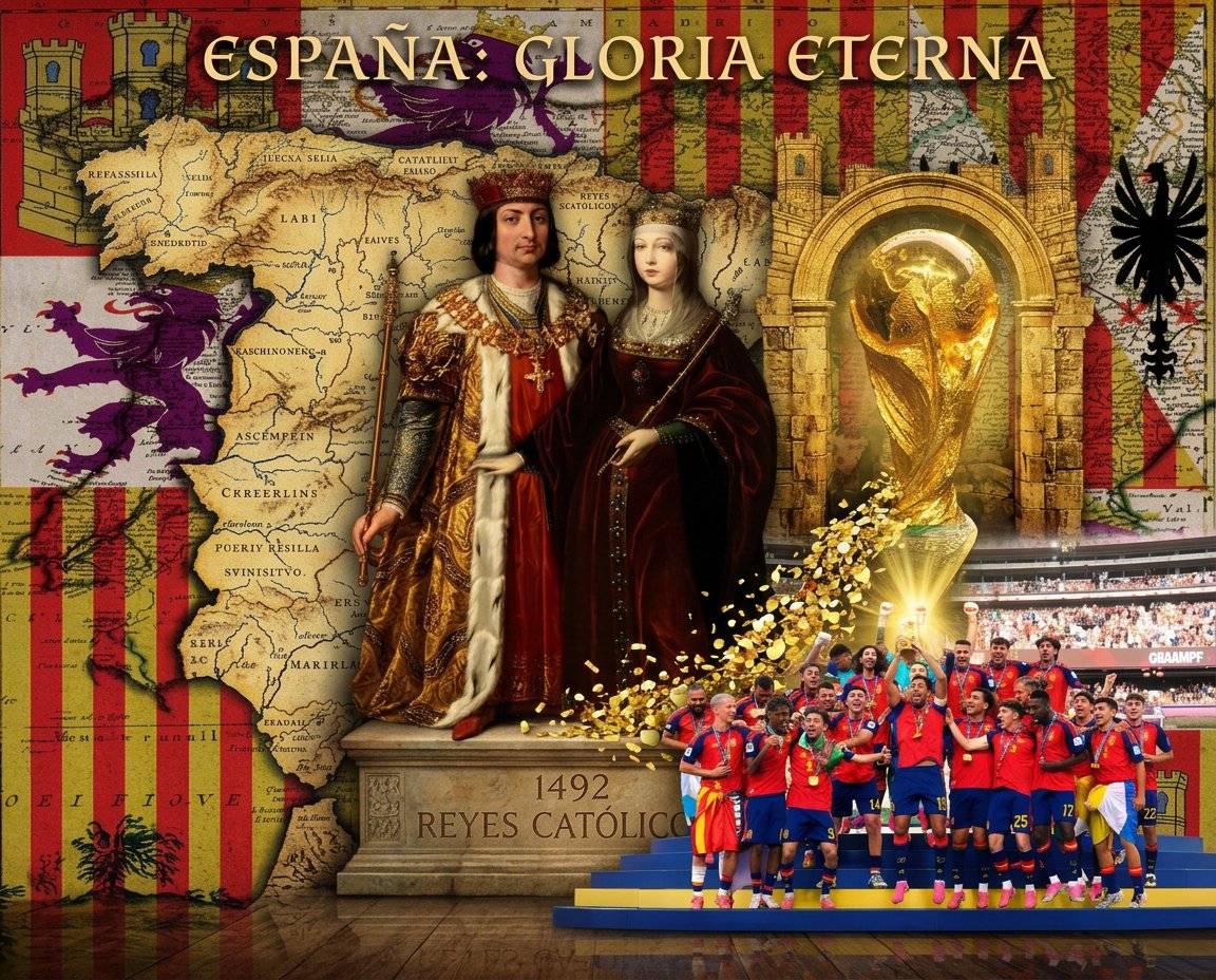 EniorJimenez's tweet photo. Mi bisabuela proviene de España.
Mi lengua proviene de España.
Mi apellido proviene de España.
Mi fe proviene de España.
Mi corazón está en España.

Qué gran herencia nos legaron los Monarcas Católicos: la reina Isabel I de Castilla y el rey Fernando II de Aragón.

No solo España ganó; ganó la resistencia contra el nuevo eje del mal: el sionismo global.