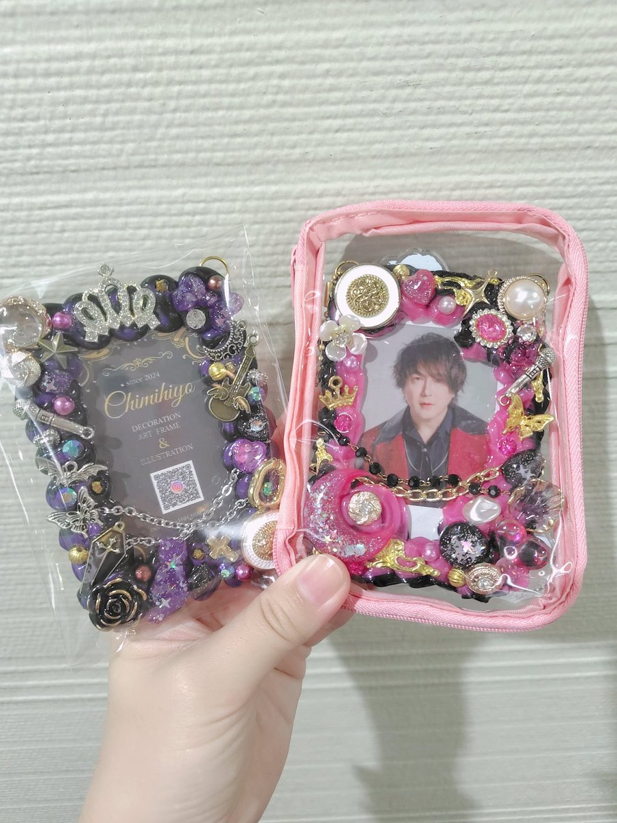 erioh_'s tweet photo. ちみひよ。さんのギラギラでかっけぇデコトレカケース2台目お迎え💜

#そうさくマーケット https://t.co/w7nLBGEeAd