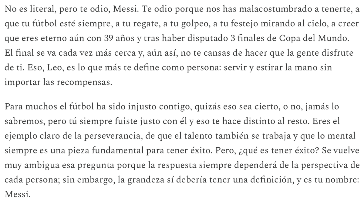 gabo9702's tweet photo. Antes de irme a dormir escribí un par de cosas sobre Messi, mi ídolo. Vaya viaje, enano.

-https://t.co/9wo6lmHWv8 https://t.co/dy5YkQwzH3