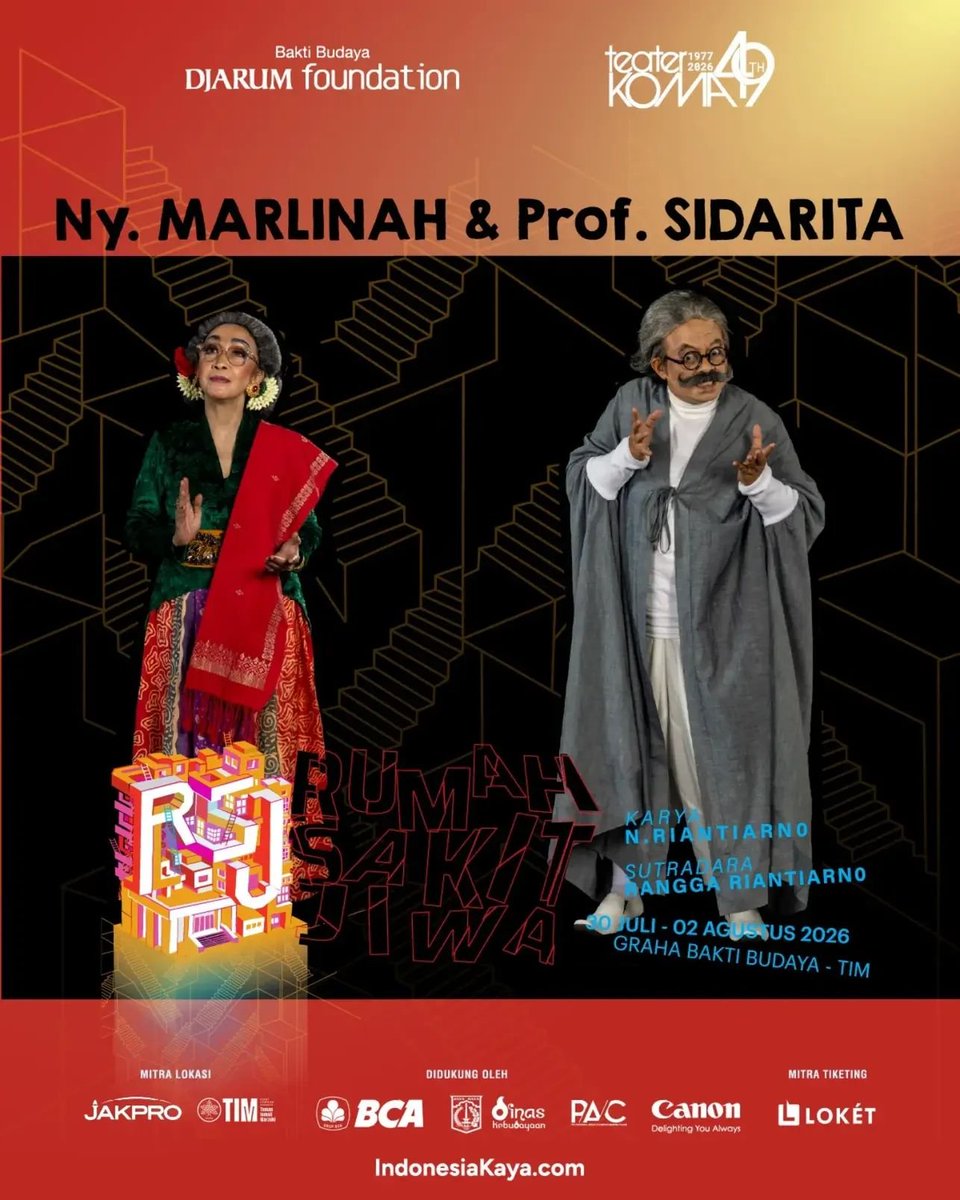 teaterkoma's tweet photo. Tiket bisa dibeli di situs resmi Teater Koma: https://t.co/c4MwQqeU3Q. https://t.co/fUA0fvqJs6