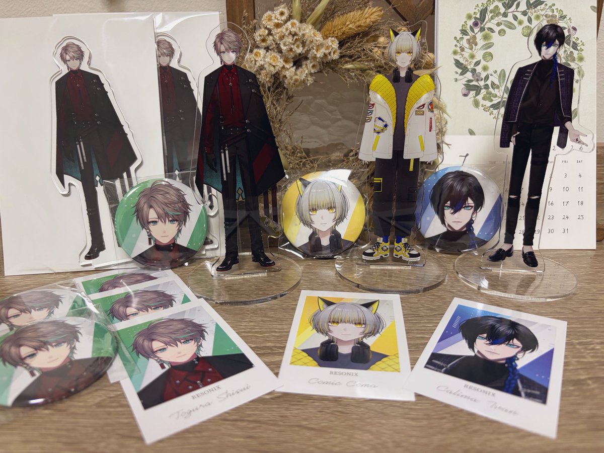 ___amanatsu's tweet photo. 素敵すぎる1周年れぞのみんなをお迎えさせていただきました🥰
悲願の配信モデルも、最高の三原色の姿も、見てるだけでうるっときちゃう1周年プレートの姿も、全部全部あまりに嬉しくて…本当にありがとう〜!!
#とぐらいぶ
#コマこみっく
#毎晩イヴァン
#RESONIX https://t.co/CLBNDRXZ3X