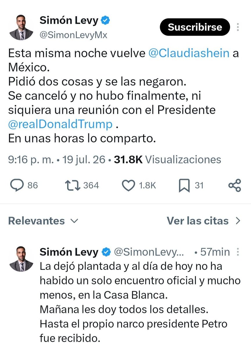 ZuritaCarpio's tweet photo. Nunca se trató de una visita de Estado, esas se planean y se ponen los temas sobre la mesa con antelación. Una mentira más del Mitómano. https://t.co/OThsUecEsC
