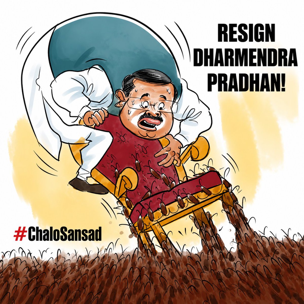 Pushpendrajm's tweet photo. Today is the day to demand justice for those 21 students whose innocent lives were lost because of this paper leak system.

Dharmendra Pradhan must resign.

Today marks the beginning of accountability.
#DharmendraPradhanResign
#SonamWangchuk
#ChaloSansad https://t.co/4l6vtU85aG