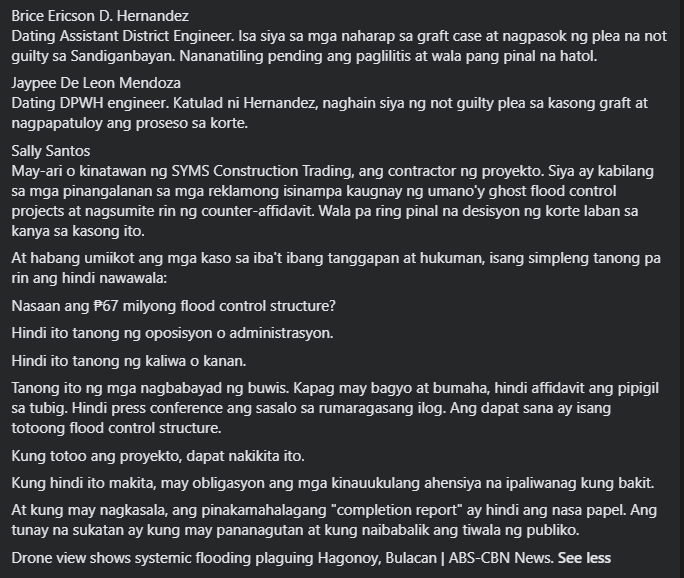 gerbett's tweet photo. Harbat No. 2: Pakibasa na lang poe! 🙏😘 #FloodControlScam https://t.co/CEffNHH72e