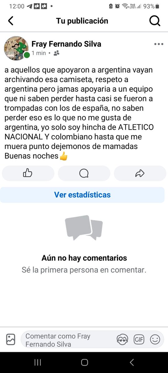 Frayfer1986's tweet photo. Buenas noches👍 https://t.co/g1BNVzw75C