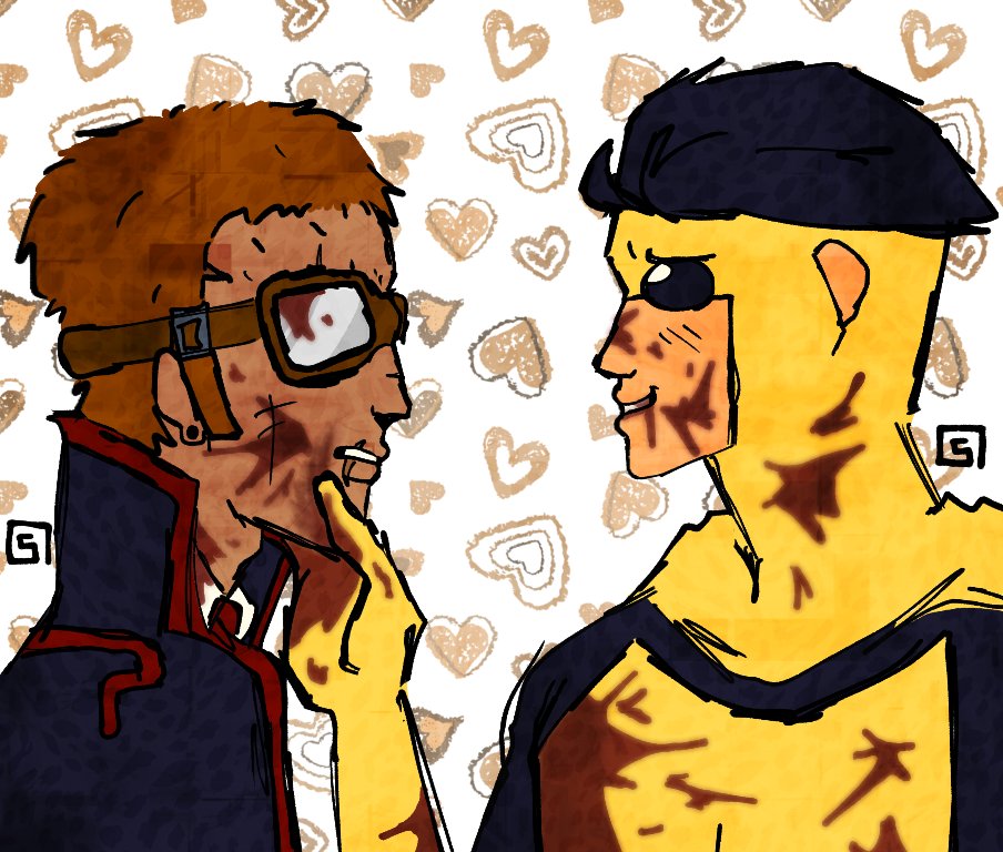 samuelsamtin's tweet photo. yayyy uh I probably drew Hex wrong but yeah whatevuh I can't find any good refs ok bai I hope lili likes this cus Lili is tuff as hell #hexsplode #markrex #sinistermark #invincible #rexsplode #rexsloan #markgrayson #yaoiyay https://t.co/1yttKS4bjI