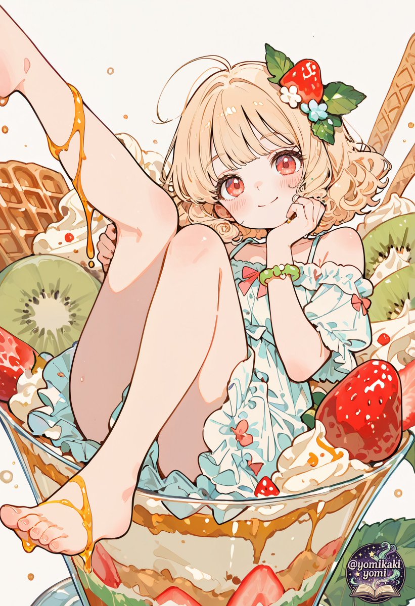 yomikakiyomi's tweet photo. パフェアイスちゃん
テーマ「アイス」
＃AIart https://t.co/N8jsYcOSYs