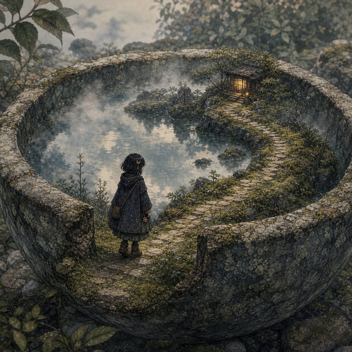 Akari_3moon's tweet photo. A quiet path, one step at a time.
✨ Daily Progress ✨
55.07%
Day 201 / 365
July 20, 2026
#AIArt #StoneBasin https://t.co/XKNLiGdxoq