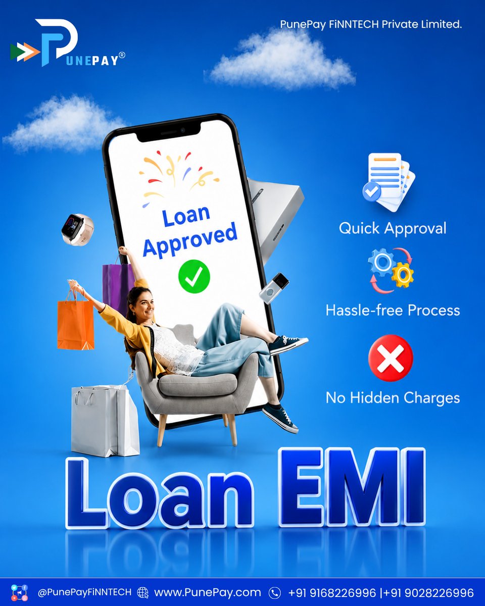 PunePayFiNNTECH's tweet photo. Simplify your finances with Loan EMI, Credit Card Bills, and Insurance premium payments.

https://t.co/jbRxtedVxa

📲 𝐖𝐡𝐚𝐭𝐬𝐀𝐩𝐩 𝐍𝐮𝐦𝐛𝐞𝐫 : https://t.co/V8lSIMXYXZ

#LoanRepayment #CreditCard #Insurance #Finance #PunePayDigital https://t.co/hOXNDk4fPp