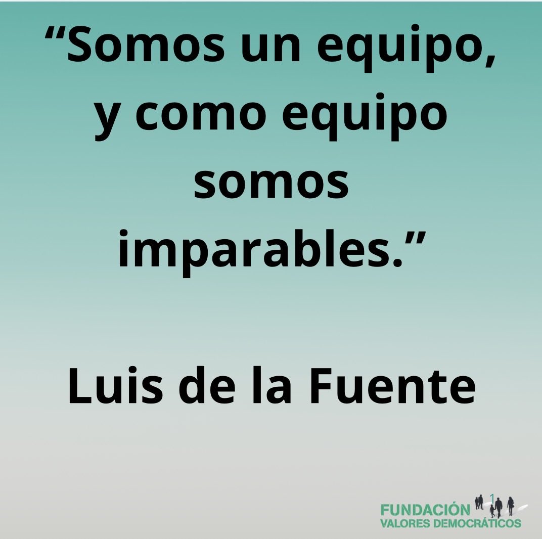 FVDemocraticos's tweet photo. Los éxitos llegan cuando hay equipo, trabajo y objetivos compartidos. También fuera del deporte. #TrabajoEnEquipo #Liderazgo #Unidad #España 🇪🇸 https://t.co/HLVoG4U1ry