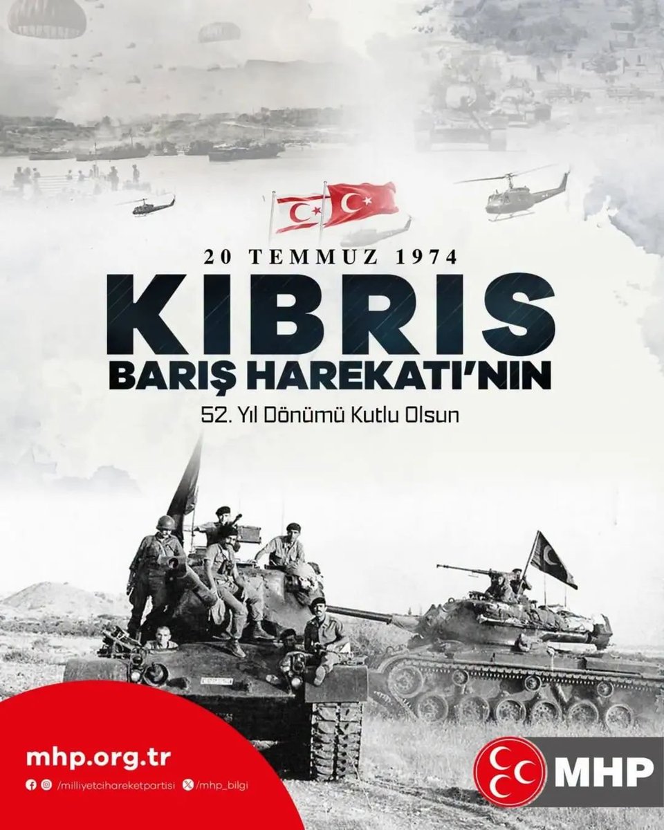 MHPBahceIievler's tweet photo. #KıbrısBarışHarekatı’nın 52. Yıl Dönümü Kutlu Olsun https://t.co/D8Sfe0DyJ4