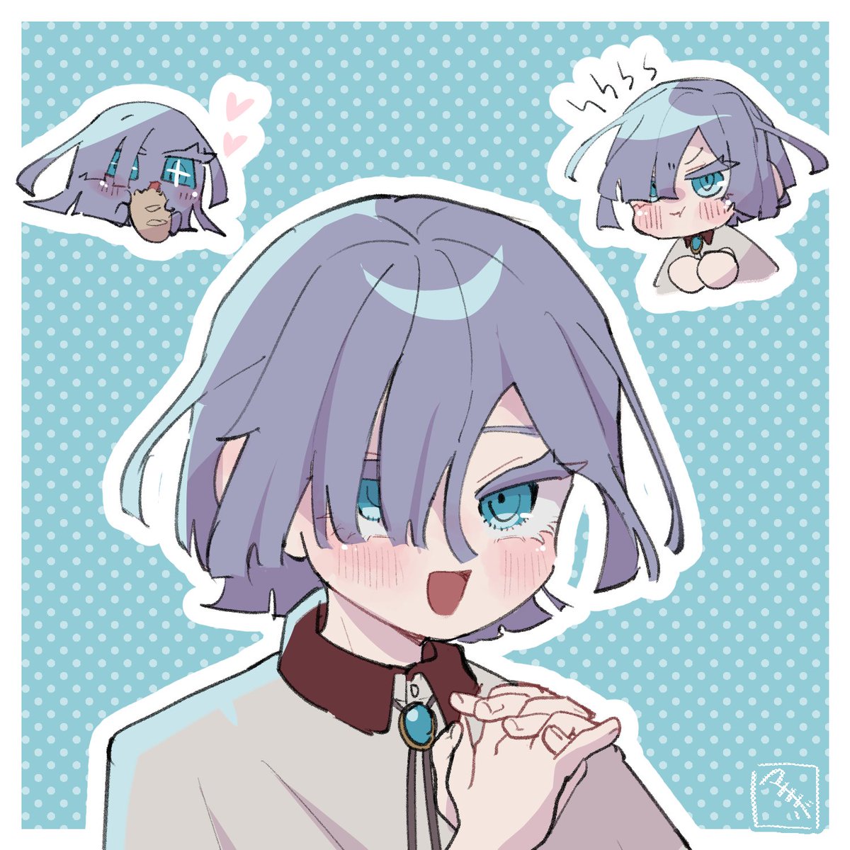 YOSIO_TRPG's tweet photo. 卵にて真木場さんにヴェルネのアルネ・ヘーゲルを描いて頂きました！
全部が可愛くて号泣してます、もちもちで本当に可愛い……
真木場さんの可愛い男の子のイラストが好きなので見れて凄く嬉しいです！！
納品までも早くて丁寧に対応していだたきました！
ありがとうございました🫶🫶🫶
#PR  #つなぐ https://t.co/WGMgyTutVd