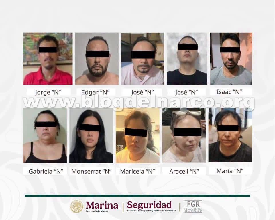 blogdelnarcomex's tweet photo. En Nayarit fueron detenidos 10 Sicarios del CJNG, entre ellos José Guadalupe Ahumada Villegas el "M4" un operador de alto perfil, LEE MÁS AQUÍ 👇👉 https://t.co/RxfFI6hcAC https://t.co/phxczwv17x