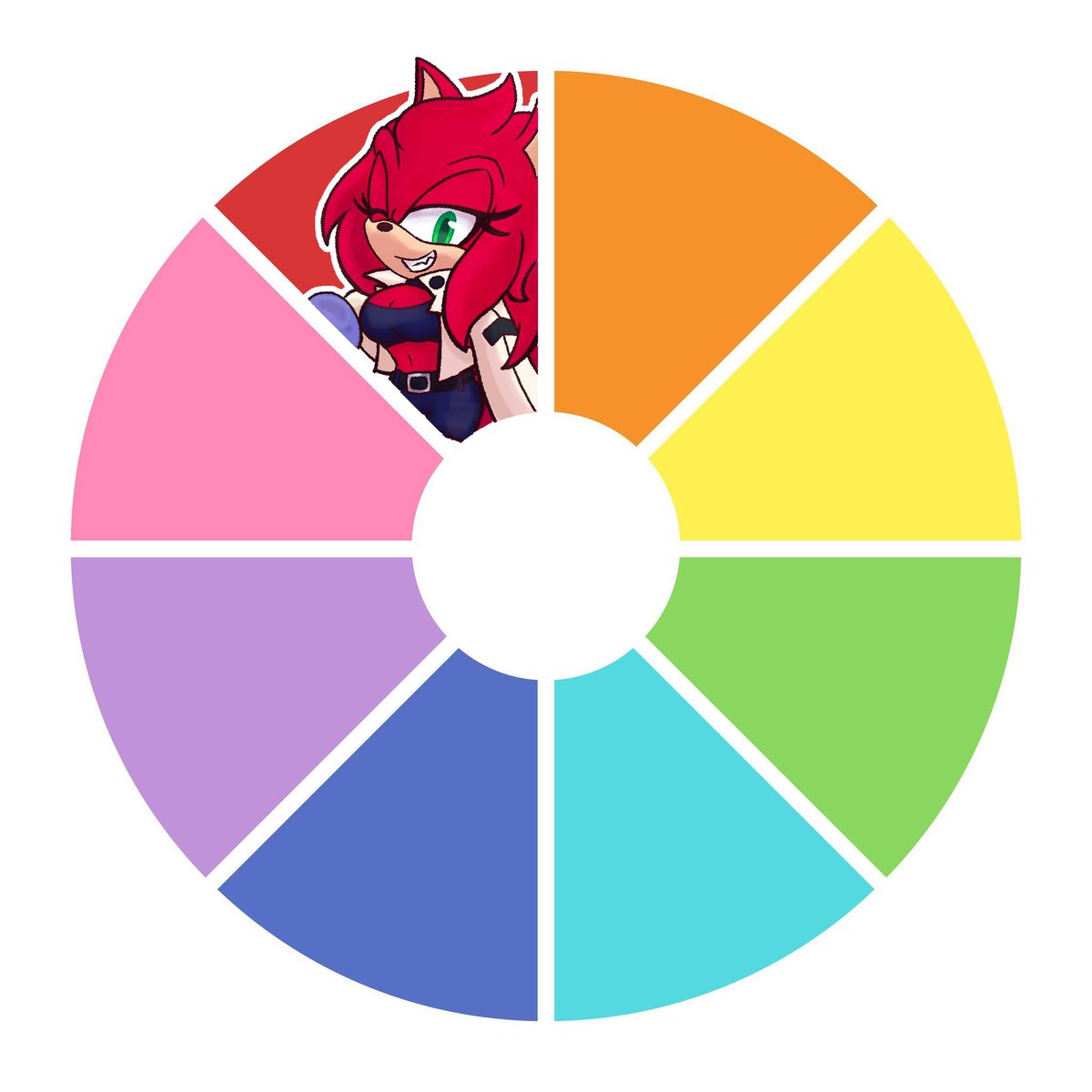 monoexart's tweet photo. First one down! The wheel landed on @NateDog73Gaming!

Now give me your ORANGE 🧡 SONIC OCS!! https://t.co/KEWlkg1wRT