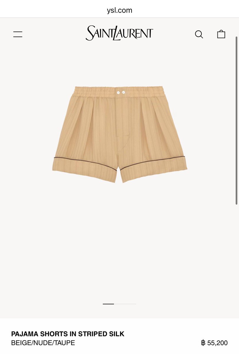 TENzenter's tweet photo. 260718 #TEN’s Look

PAJAMA TOP IN STRIPED SILK
BEIGE/NUDE/TAUPE
THB 93,400

PAJAMA SHORTS IN STRIPED SILK
BEIGE/NUDE/TAUPE
THB 55,200

STANTON DERBIES IN GLAZED LEATHER
BLACK
THB 46,700

#SaintLaurentXTEN https://t.co/Fo5BIx9iui
