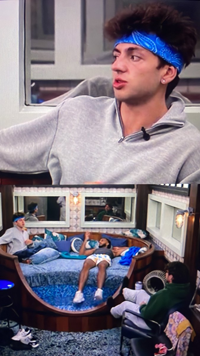 peelmesoftly's tweet photo. drew in jacuzzi couch with yash and rome #bb28 https://t.co/qURSCiU12J