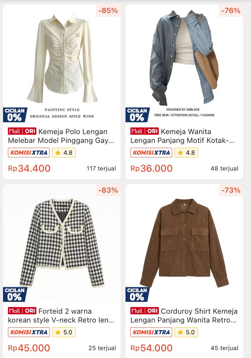 inibiyah's tweet photo. BIG THANKS BUAT SELLER TOKO INI UDAH KASI HARGA BERSAHABAT
in this economy... liat outfit murah + bagus tuh kyk another level senengnyaaa https://t.co/LEQdysht7a