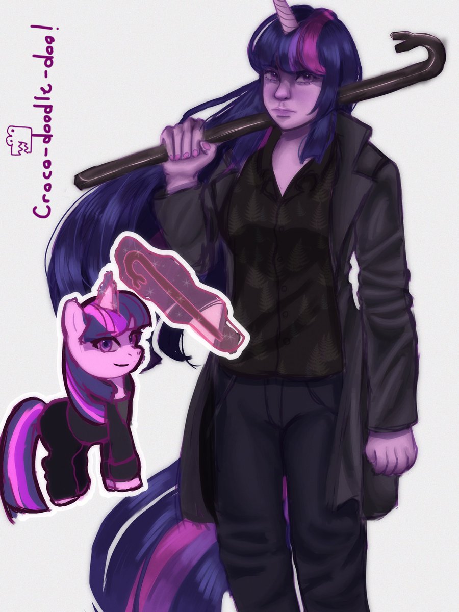 pigeonishere's tweet photo. Twilight as the butcher!! 
#mlp https://t.co/lG1C0PFBSd
