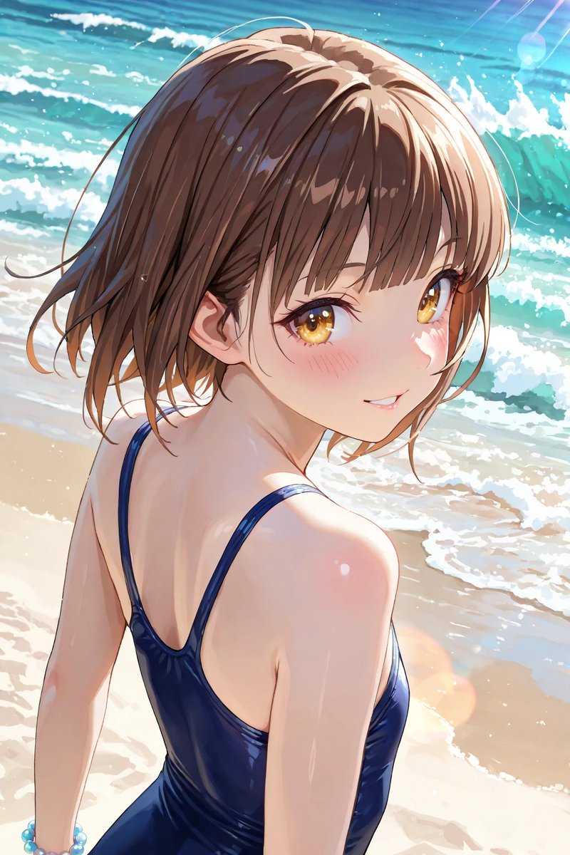 海の画廊「華　音」 華音さん、こんばんわ🌟 #火曜スク水Lover 参加させていただきまーーす