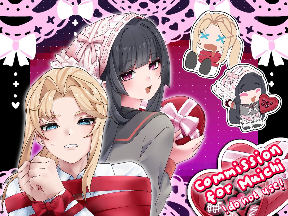 MuichiAmano's tweet photo. Reiichi Tanaami x Muichi Amano 
#ocxcanon + #yanderesimulator
Commissioned from : Syuberri on Vgen !!! :3
i love it so so much their so wholesome heheh~
chars used: Muichi Amano (oc)
Relichi Tanaami (canon) 
-
#ReiichiTanaami #reiichi #tanaami #yumetwt https://t.co/LjPQs2GT0m
