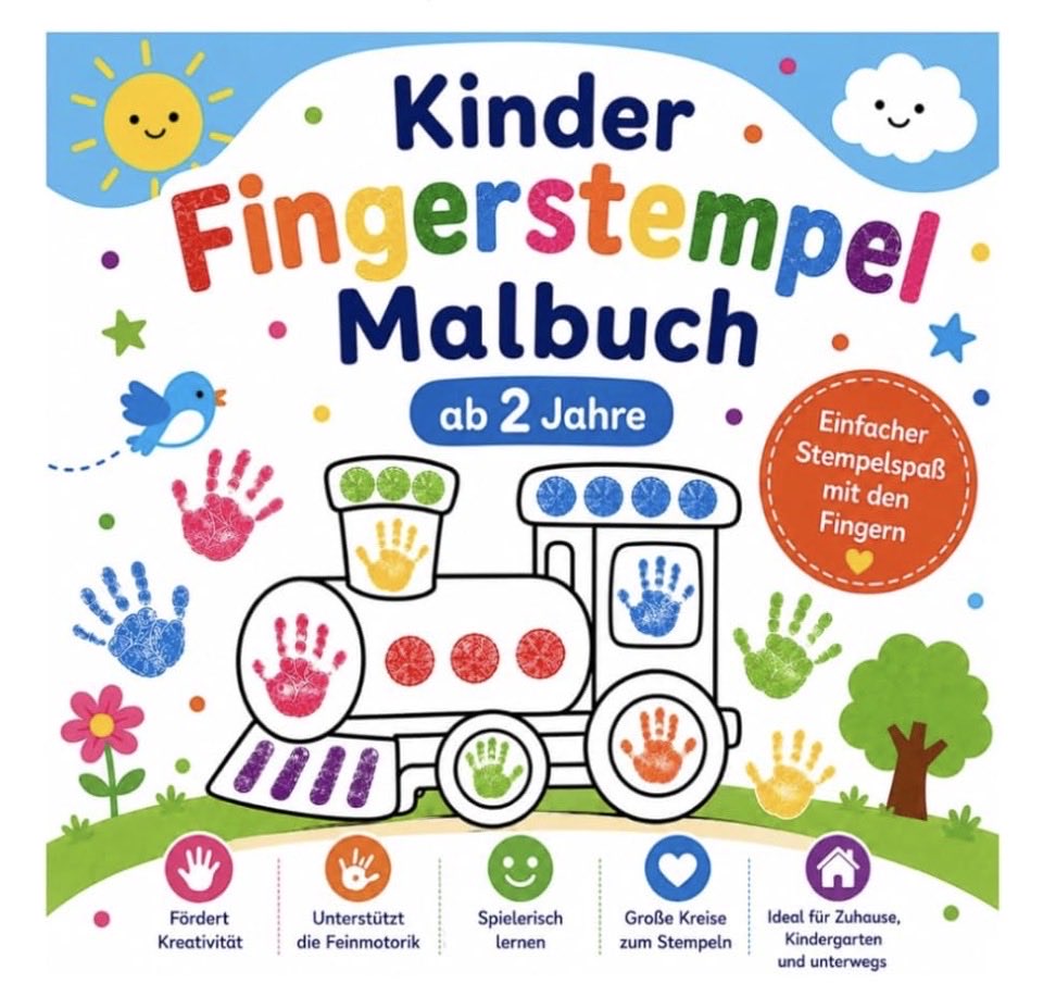 TamuVerlag's tweet photo. https://t.co/VZ9uQEzak7
Mein erstes Fingerstempel-#Malbuch: Große einfache Motive zum #Fingerstempeln und Ausmalen | Für kleine Hände | Tiere, Fahrzeuge und Formen ab 2 Jahren #geschenk #amazon #kinder https://t.co/tz1DMX0Yym