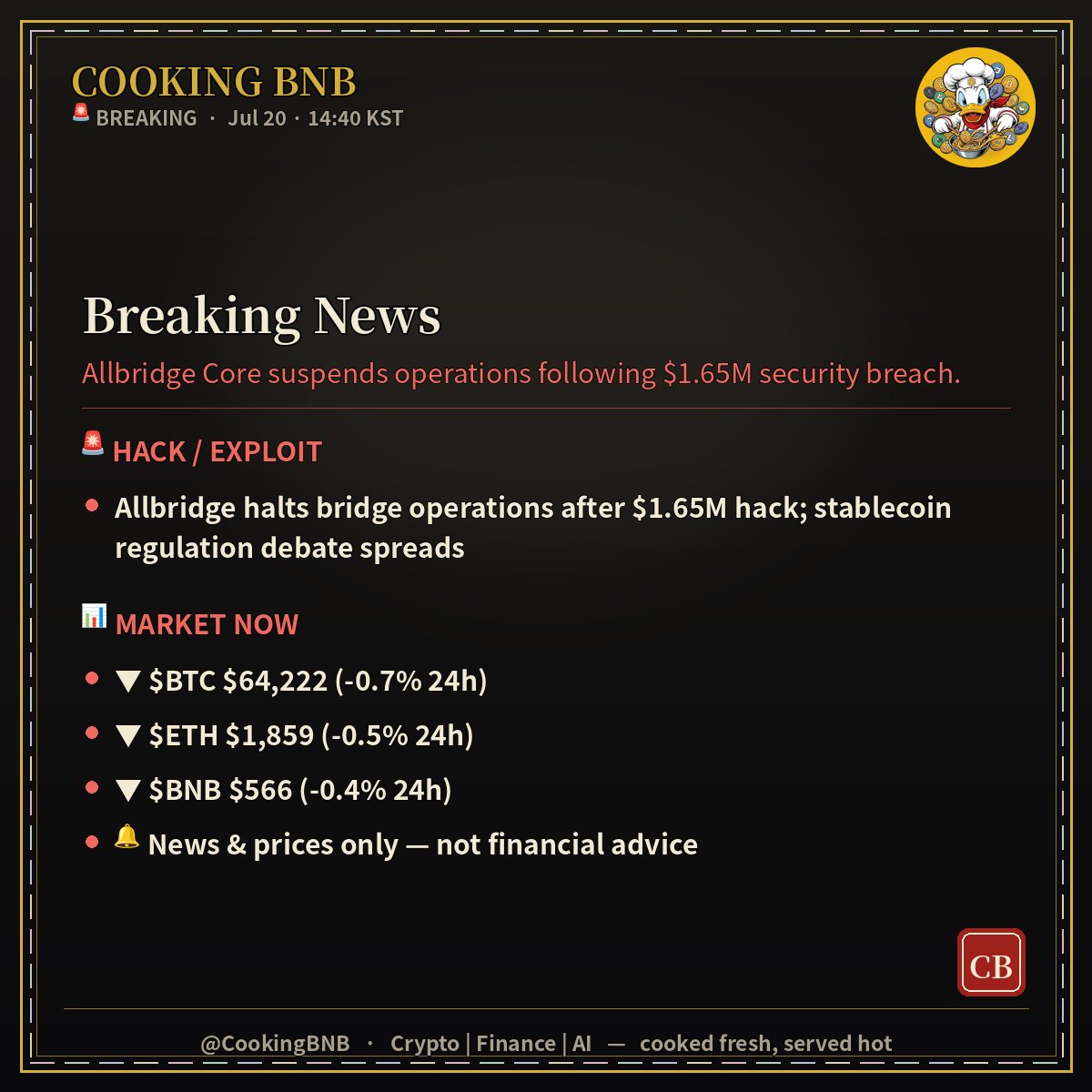 Cooking🔸BNB tweet media