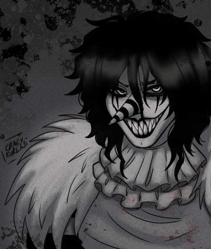 CrazyKureiji's tweet photo. Me when the Jack laughs

#creepypasta #LaughingJack https://t.co/cfvDxwdT53
