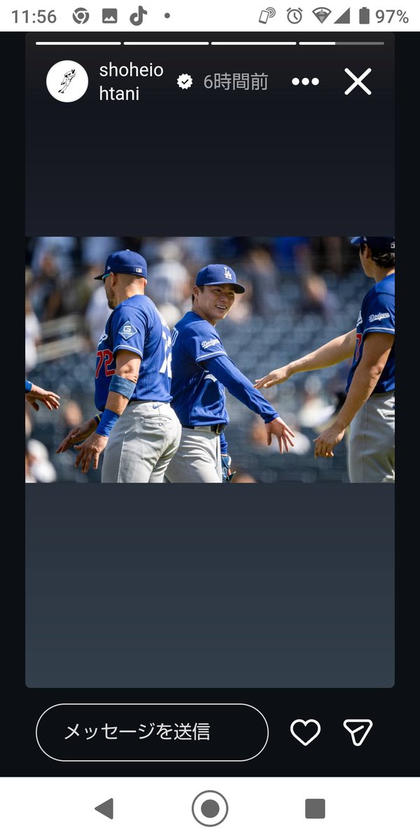 大谷翔平Instagramより
