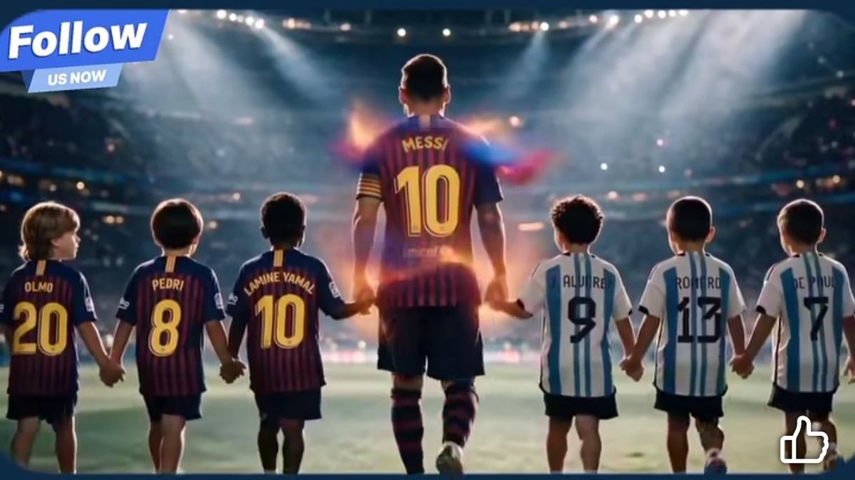 Kang_Warsa's tweet photo. Kisah terbaik dalam sepak bola. 2022 anak2 di sebelah kanan Messi menjuarai Pildun. Tahun ini, anak2 di sebelah kiri Messi juara pildun 2026. https://t.co/y788Fkqcpg