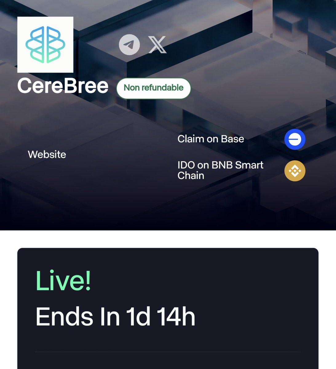 CRYPTOKSA's tweet photo. عاجل جداً 🛑🔥

اليوم الأخير و الساعات الأخيرة لمشروع CereBree المشروع باذن الله أمس تم تاكيد الاخبار الادراجات ومنها المنصه الي وعدتكم 
على # الفا # و بعدها فيوتشر يعني ان شاء الله لفوق تفهم ما تفهم مشكلتك لوحدك 

رابط اللإكتتاب و عبر USDC BEP20 فقط 

https://t.co/hlZgdC5TDF https://t.co/GQj0mgVtVb
