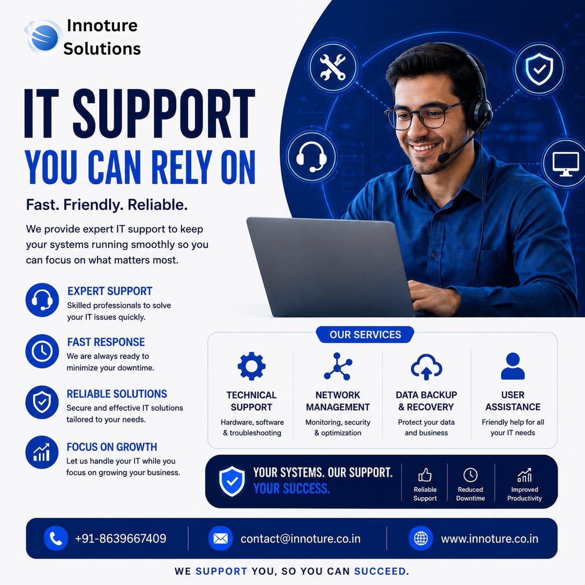 InnotureL92778's tweet photo. 🖥️ Reliable IT Support for Your Business Growth

📞 +91 8639667409
📧 contact@innoture.co.in
🌐 https://t.co/jURwCrx0Sf

📱 Join our WhatsApp Community 👇
https://t.co/VzR7FafuME

#ITSupport #TechnicalSupport #ManagedITServices #NetworkManagement #DataBackup #CyberSecurity https://t.co/5GASSGJwlW