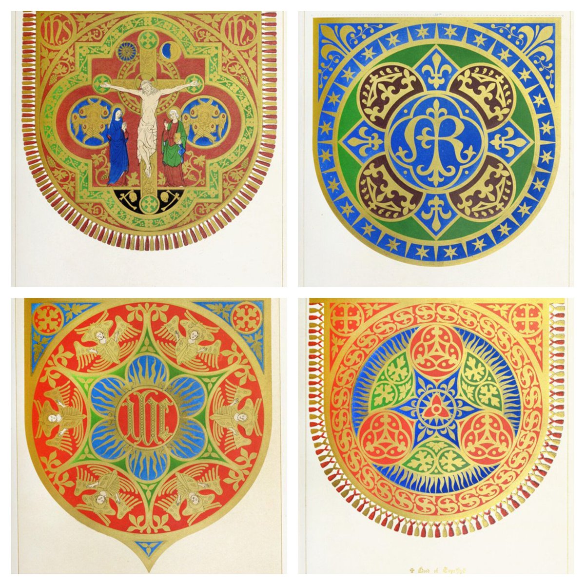 Pugin_awn's tweet photo. #Hood of #Cope. Plates of #Glossary of #ecclesiasticalornament and #costume. #AWNPugin, 1844.
#pugin #gothicrevival #puginbook #pugindesign #gothicrevivaltextile #gothicrevivaldesign #gothichood #puginglossary #gothiccope #gothicdesign #ecclesiasticaldesign #art #design https://t.co/MZHn7HhVbv