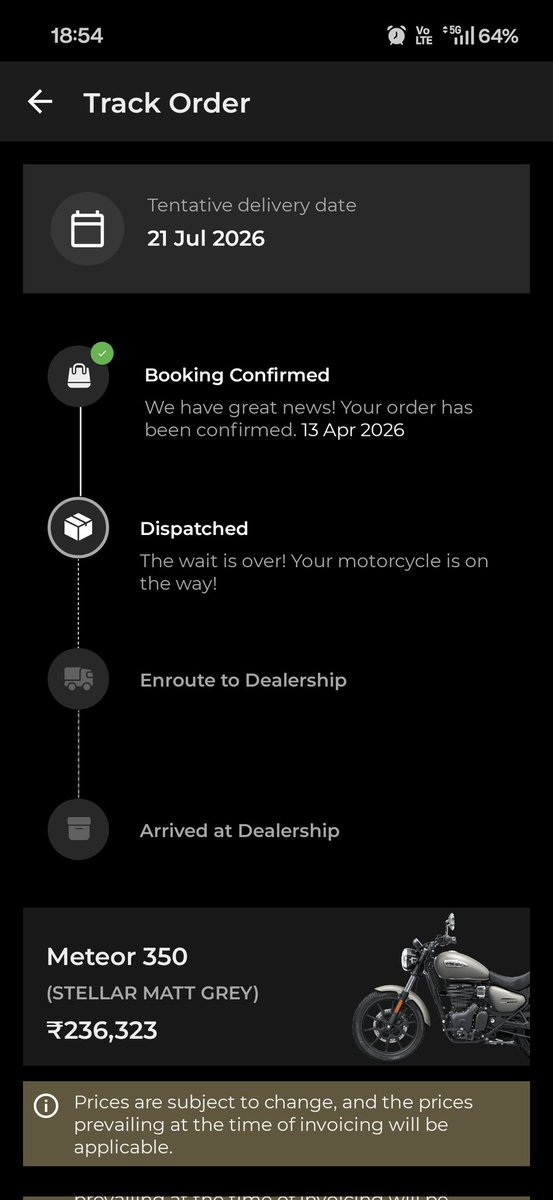 deranged_soul_'s tweet photo. @sidlal Dear CEO of @royalenfield I'm very disappointed and frustrated after booking my Meteor350 bike with your company. I don't know what to say but your company is giving vogue reasons for delivering bike by mentioning manufacturing and transportation issues in county. https://t.co/XzGwP67mXz