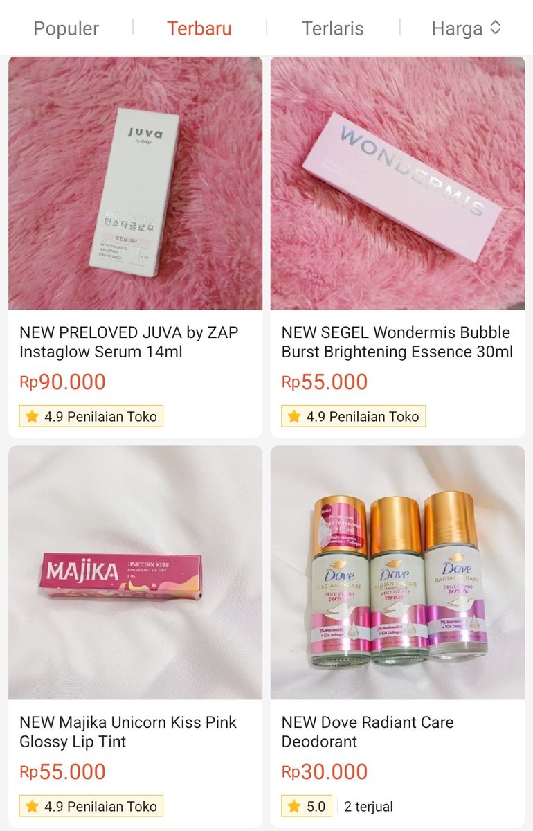 baerchivez's tweet photo. Hi teman-timun! Aku jual preloved/new skincare &amp; makeup pribadi, insyaallah trusted meski akun ini follnya jeblok (kena sushi). Kalo interested boleh klik link enih bwt ke toko ak https://t.co/0DTYMwgsyE 🤍

tag. murah zonauang zonabu juva wondermis glowell mallia majika wts https://t.co/ESDJslRSS5