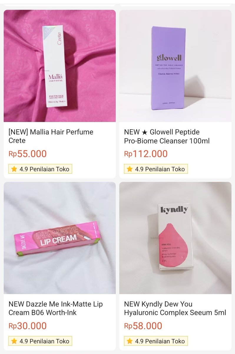 baerchivez's tweet photo. Hi teman-timun! Aku jual preloved/new skincare &amp; makeup pribadi, insyaallah trusted meski akun ini follnya jeblok (kena sushi). Kalo interested boleh klik link enih bwt ke toko ak https://t.co/0DTYMwgsyE 🤍

tag. murah zonauang zonabu juva wondermis glowell mallia majika wts https://t.co/ESDJslRSS5
