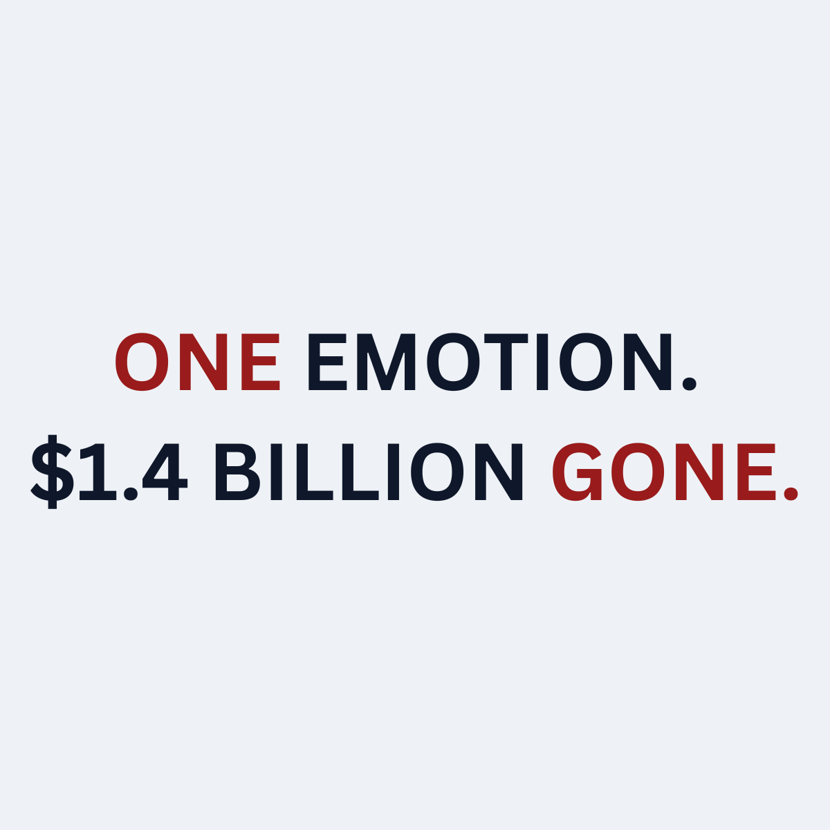 lumirsv's tweet photo. One of the biggest trading mistakes (US$1.4 billion LOSS) in history and the psychological reasons behind it

Nick Leeson (Barings Bank, 1995)

He made a loss of US$1.4 billion by trying to hide his losing positions and doubling down instead of accepting the losses.

Psychological reasons:

Loss aversion: Humans feel the pain of losses much more intensely than the pleasure of equivalent gains. So, he increased his position to avoid realizing the loss.

Sunk cost fallacy: He made decisions based on the money he had already lost, not on whether those decisions would help him in the future. He thought, "I have already invested so much money," so he asked, "How do I get back what I have lost?" instead of, "What should I do now?".

Overconfidence: As he had generated large profits previously, his overconfidence grew over time with experience.

Hope bias: His decisions became driven by hope rather than probabilities.

Accept the loss and improve. Never hesitate to accept.