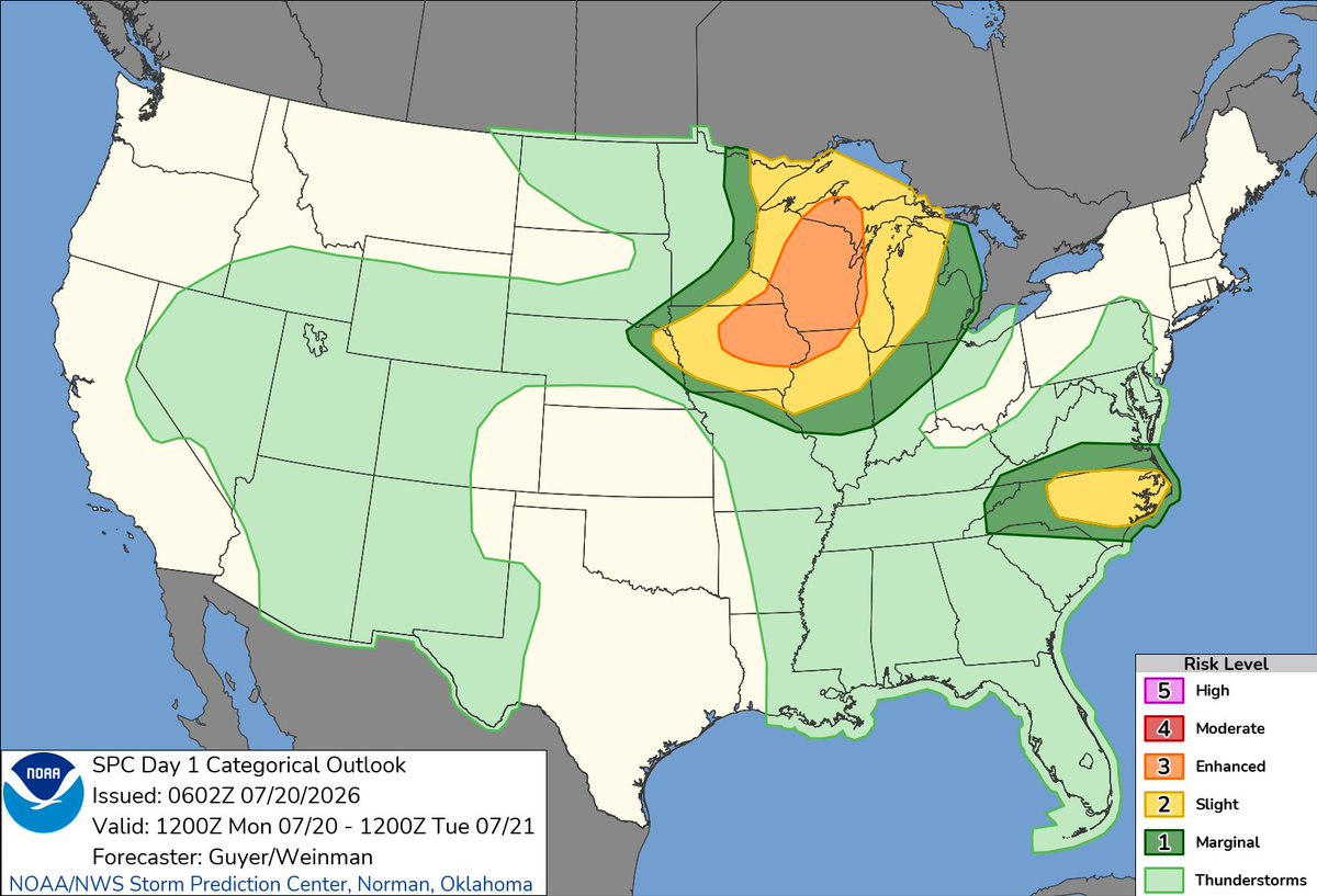 NWS Storm Prediction Center tweet media
