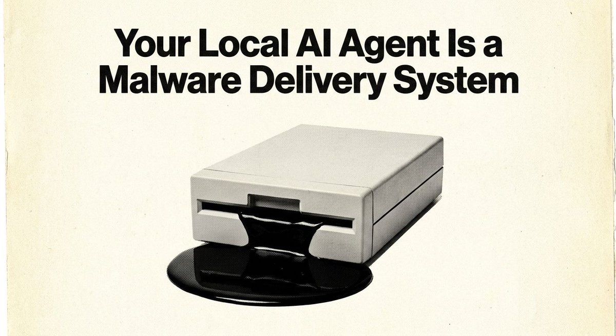 CoreImpactAI's tweet photo. Running autonomous AI agents on your personal laptop is a death wish.

Attackers are now mapping the predictive patterns of frontier models. They anticipate the fake software libraries an AI will hallucinate and upload real malware using those exact names. 

Your agent hallucinates a dependency, downloads the payload, and executes it with full system permissions. Your primary machine is now compromised. 

The standard deployment model is now the isolated Virtual Private Server. 

- Creates a hard airgap from your private data
- Runs around the clock without draining local compute
- Limits the blast radius to a five-minute server wipe

State-projection utilities solve the remote login friction. You log in locally, and the utility securely passes your active session state to the remote server. 

The agent executes workflows without ever holding your raw passwords.

Treat autonomous agents like heavily armed interns. Put them in an isolated environment where their inevitable mistakes cost you a quick server reboot, not a corporate data breach.