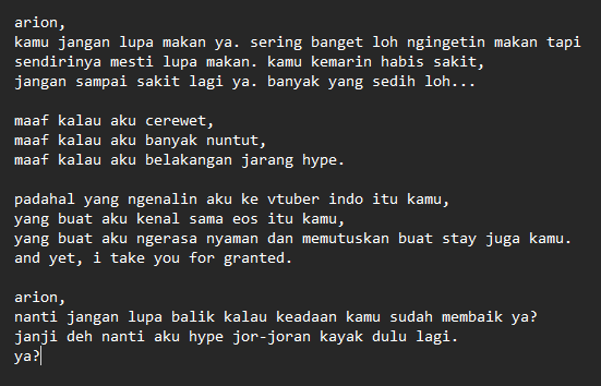 alterofminette's tweet photo. dari lubuk hati yang paling dalam. semoga bisa tersampaikan dengan benar dan bisa ikut mewakili yang lain.

#CainmatesAlwaysWithHarris #TerongersAlwaysWithMika #CustomersAlwaysWithGin https://t.co/UjU5EHMa32