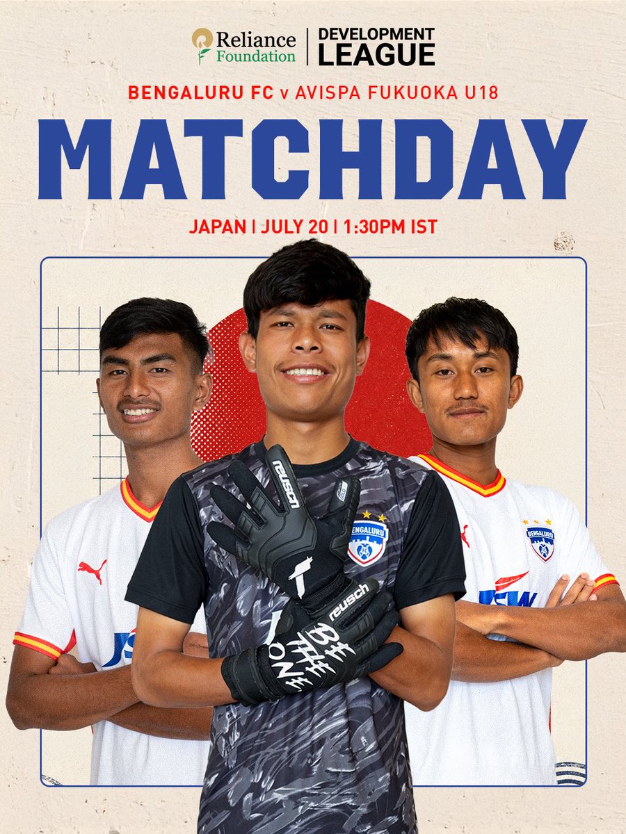 bengalurufc's tweet photo. The #BlueColts take on Avispa Fukuoka U18 in their final game of the #RFDL Exposure Tour in Japan. ๐ต
Give it everything, boys. ๐
#WeAreBFC https://t.co/IjNcoLX3F3